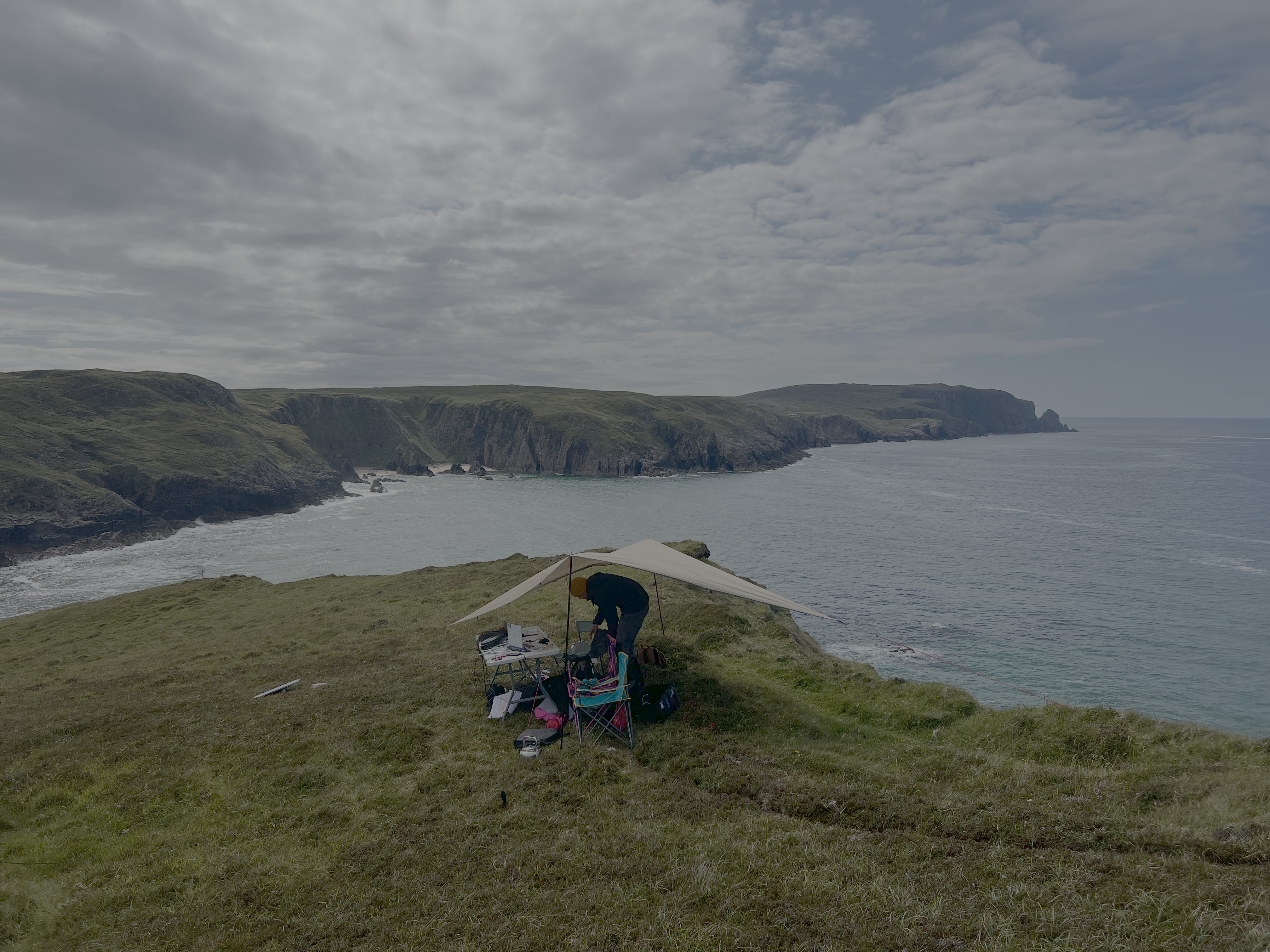The view from the launch site
