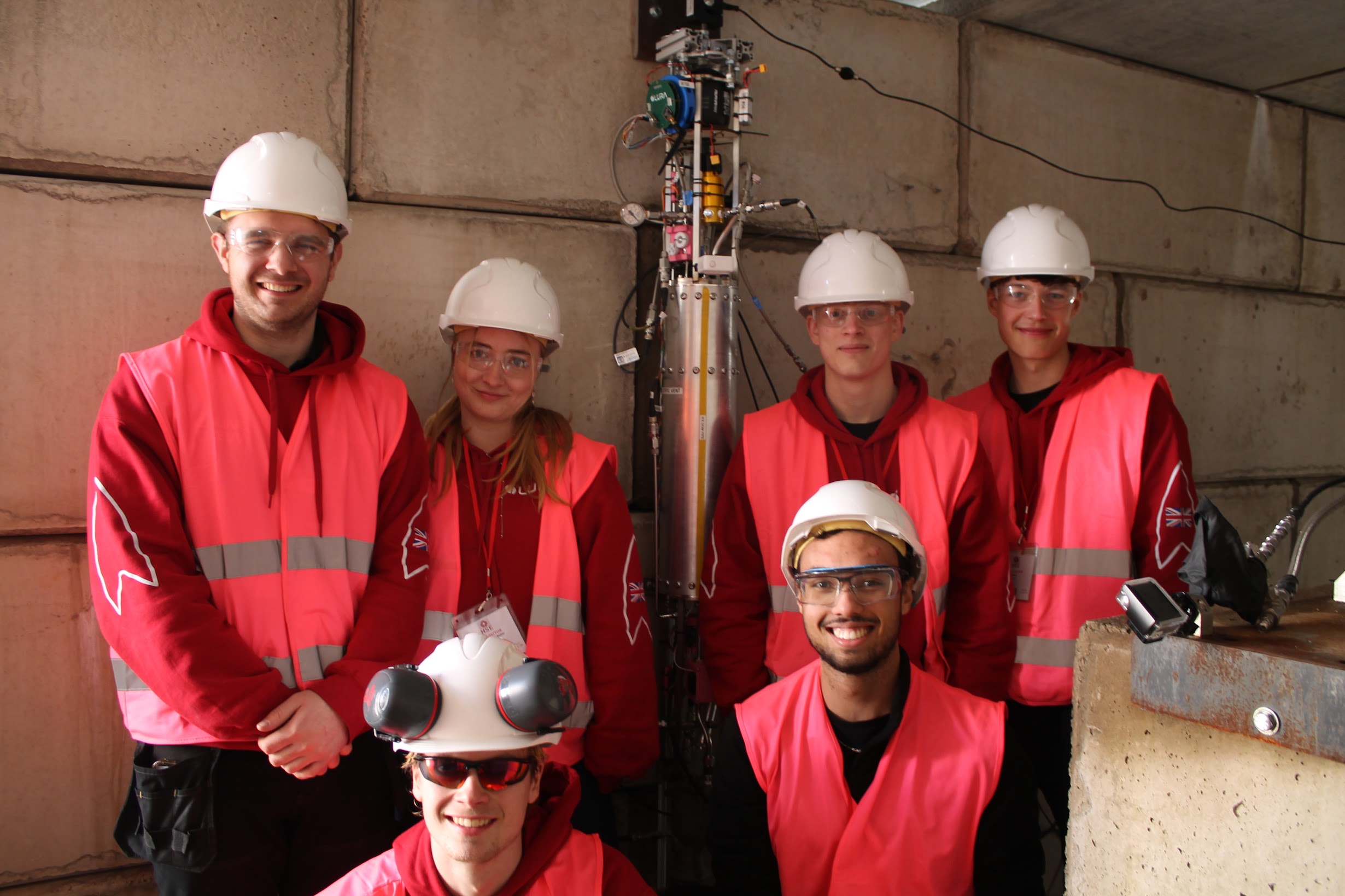 The Gryphon-III Liquid testing team, sans Luke Otter