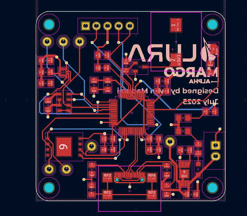 A picture of the routing of this PCB